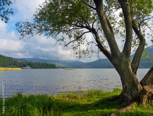 Fototapeta Naklejka Na Ścianę i Meble -  Miedzybrodzkie Lake before the tourist season, southern Poland