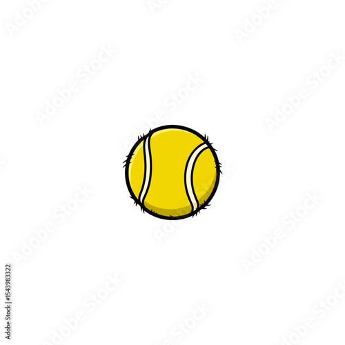 tennis ball vector 2d design carton
