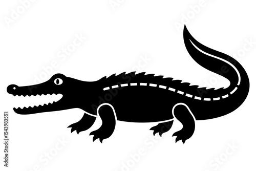 crocodile isolated on white