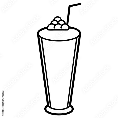 ice cream with a glass