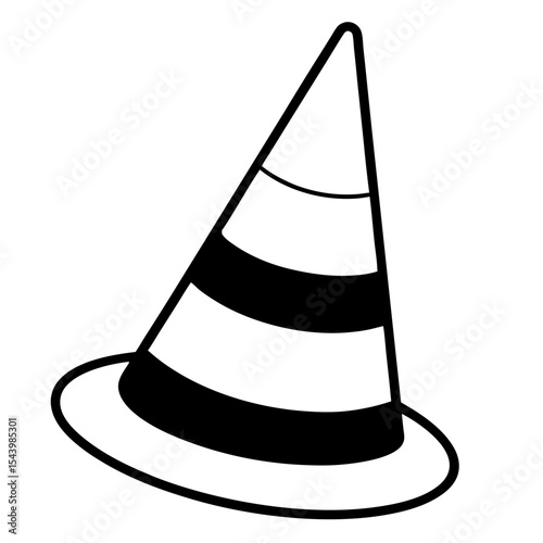 traffic cone isolated on white