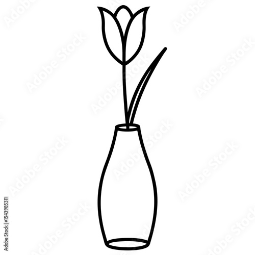vase with flower