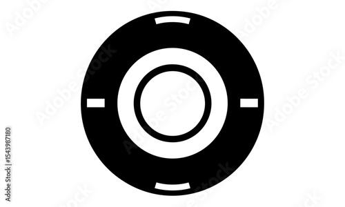Camera shutter icon, aperture symbol, photo camera lens, shutter mechanism, photography gear, lens element, camera part, vector illustration, PNG, cutout.