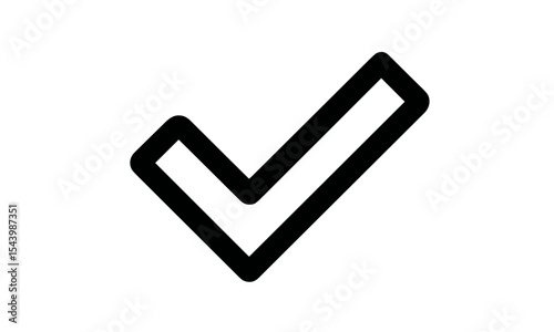 tick symbol black, check mark icon, vector illustration, approval mark, task completed, success icon, interface element, productivity symbol, positive feedback, vector illustration.