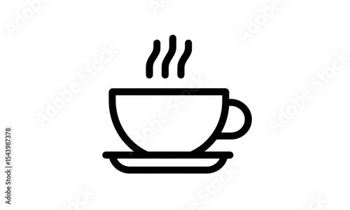 Coffee cup icon, coffee mug illustration, hot beverage symbol, coffee drink, morning cup, cafe icon, vector illustration, isolated coffee cup, cutout, caffeine, espresso, latte, cappuccino.