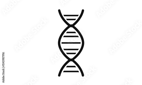 Chromosome, dna helix, molecule symbol, genetic structure, vector illustration, human genome, biology symbol, double helix, dna icon, biotechnology strand, microscopic science, cell icon.