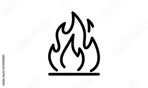 Flames isolated, bonfire element, fire symbol, cutout fire graphic, smoke and heat, vector illustration, blazing flame concept, hot background, burning energy, fire PNG.