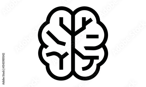Brain icon, human thinking, innovation concept, intelligence, mental activity, idea symbol, mind, imagination, neuroscience, vector illustration, logic, png, thought process, learning.