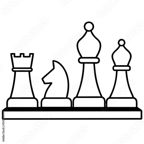 chess pawn vector illustration