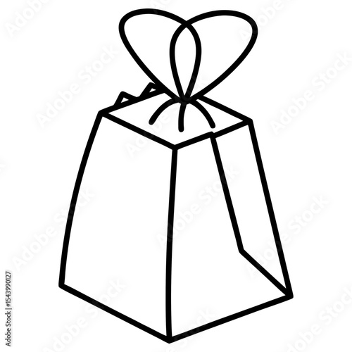 gift bag isolated on white