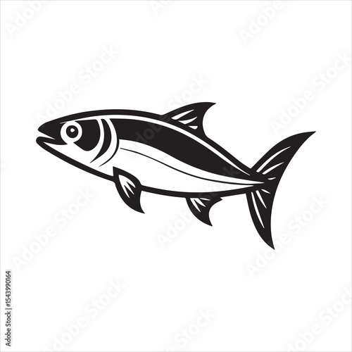 barracuda silhouette vector illustration