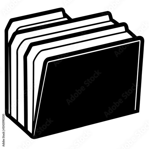 folder icon isolated on white