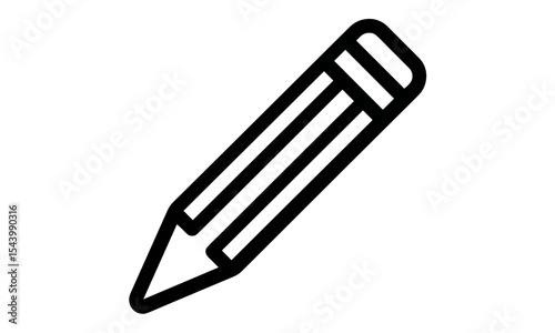 Pencil icons, edit symbol, vector illustration, pencil isolated, pencil icon design, writing utensil, stationery art, drawing tool, school supply, creative concept, PNG.