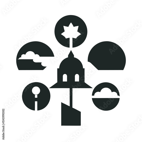 Quantum Crafted Artistic Design Vector