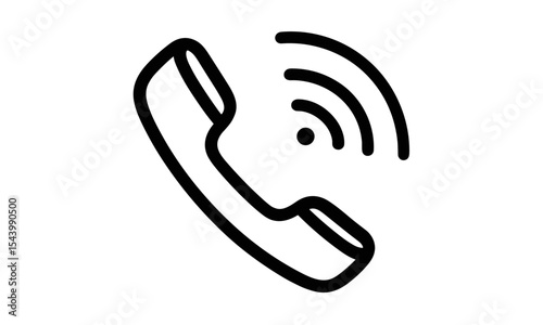 Phone call icon, contact symbol, smartphone vector illustration, isolated transparent background, mobile icon, user interface, call button, communication UI, web application.
