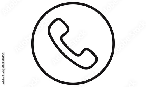 Phone icon, vector illustration, telephone call symbol, contact sign, app icon, cell phone, isolated png, communication icon, mobile icon, UI symbol, user interface element.