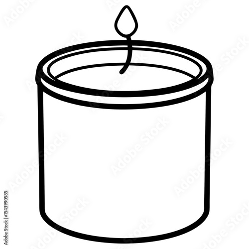vector illustration of a paint can