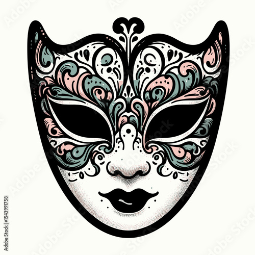 Decorative masquerade mask 