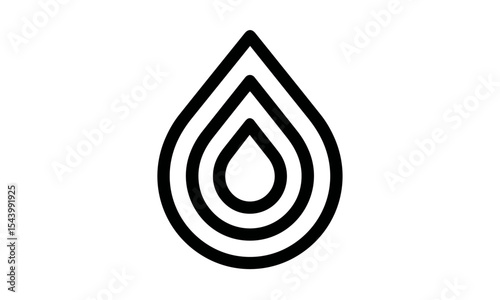 Water drop icon, blue drop collection in various forms, isolated oil drop set, fresh clean liquid, splash effect, spa concept, glossy shape, vector illustration, white background.