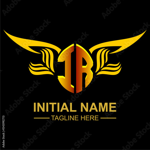 IR Golden Wing Emblem Logo