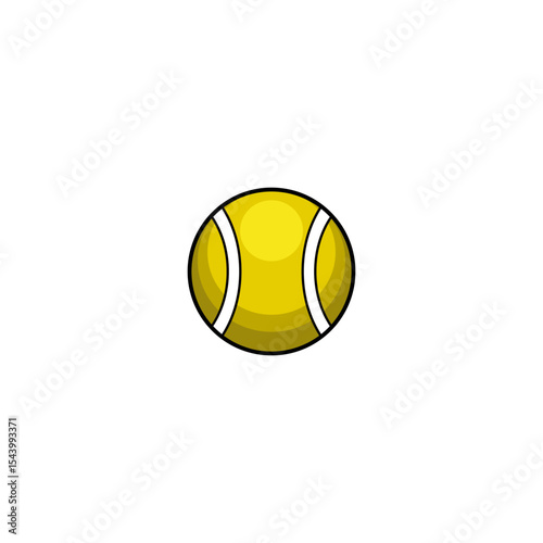tennis ball vector 2d design carton ilustration