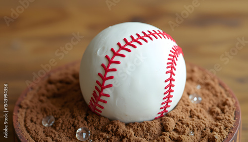 The thrilling, fast-paced sport of baseball, craft clay. isolated with white highlights