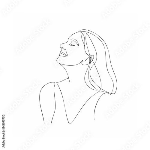 woman with long hair