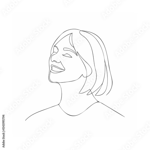 vector illustration of a woman