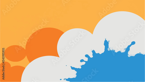 Multicolor Paint Splatter. Colorful Paint Splashes. Vector Illustration of Multicolor Splashes.	