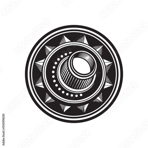 BBQ smoker vector art Illustration file