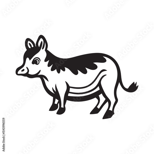 Cow vector art Illustration 