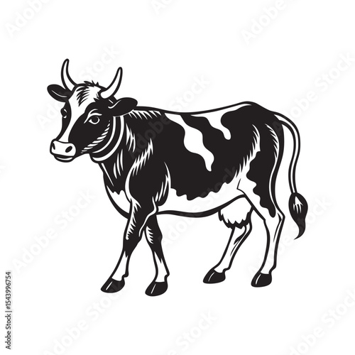 Cow vector art Illustration 