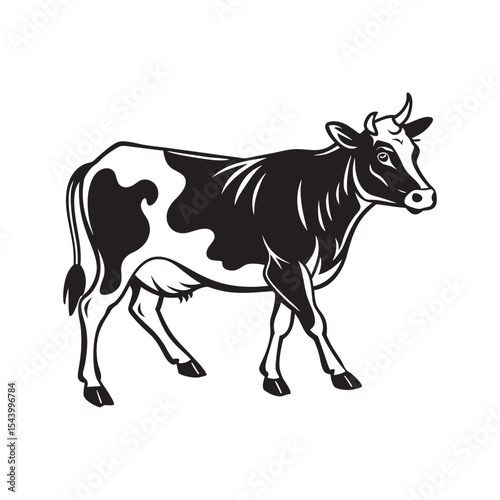 Cow vector art Illustration 