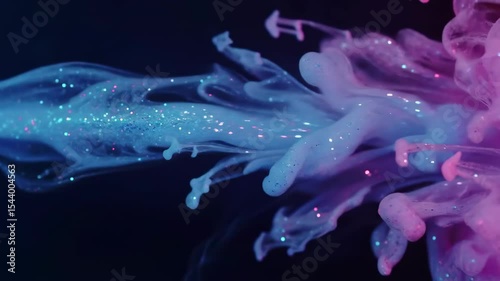 Magical Misty Wave of Sparkling Dust and Colored Smoke for Intro Overlay Use