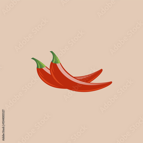 pepper icon in color for decoration