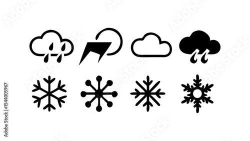 Minimal Flat Weather Icon Collection
