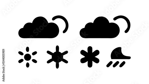Minimal Flat Weather Icon Collection
