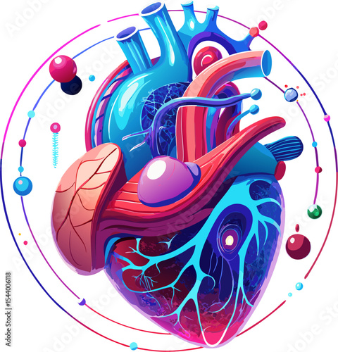 human heart anatomy model