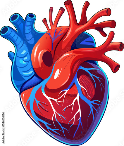 human heart anatomy model