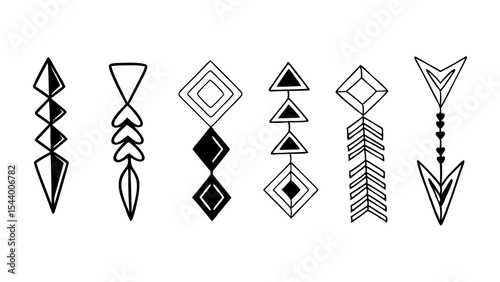 Colorful Flat Arrow Icon Set
