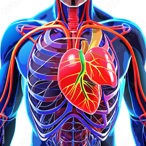 3d rendered illustration of a human heart