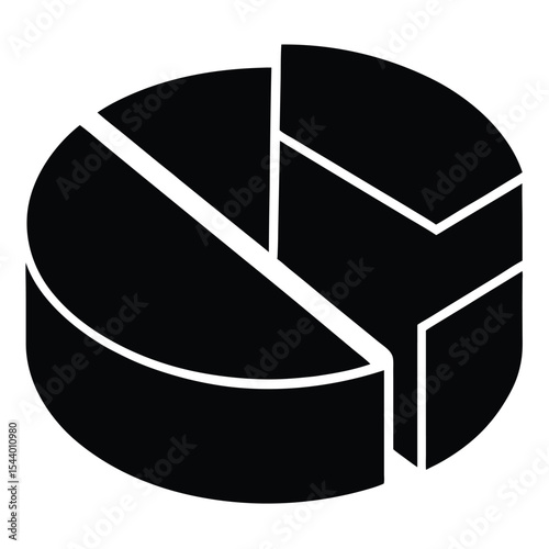 vector illustration of pie chart