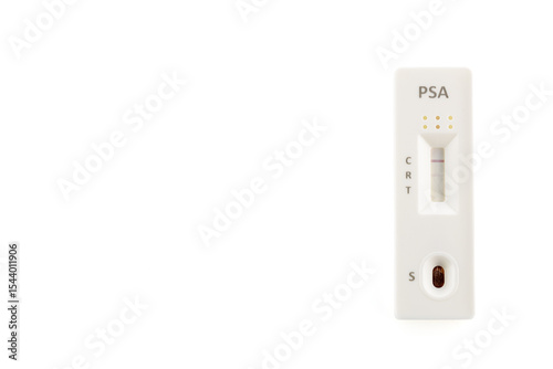 Rapid diagnostic test for PSA (Prostate Specific Antigen) with a negative result. Rapid test cassette.