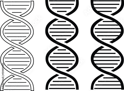 DNA icon set. Polygonal wireframe DNA molecule. Medical science, genetic biotechnology, chemistry biology, gene cell concept vector illustration isolated background. Innovation technology concept