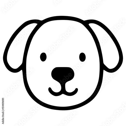 Cute dog face