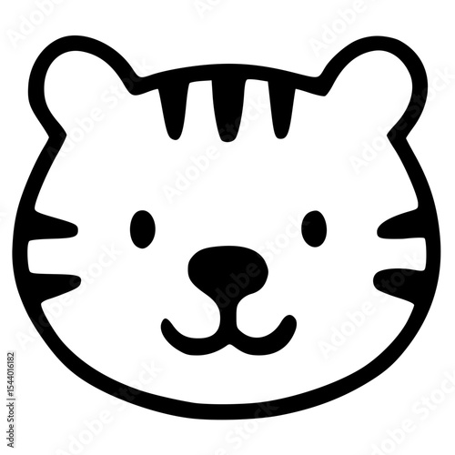 Cute Various Animal Head Illustration