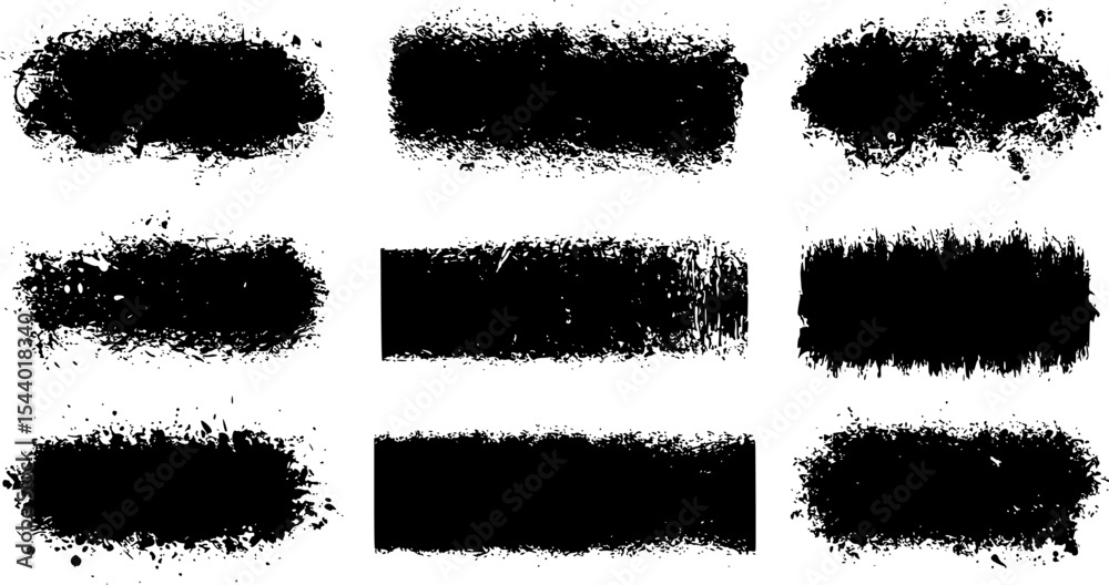 set of grunge banners set of grunge banners