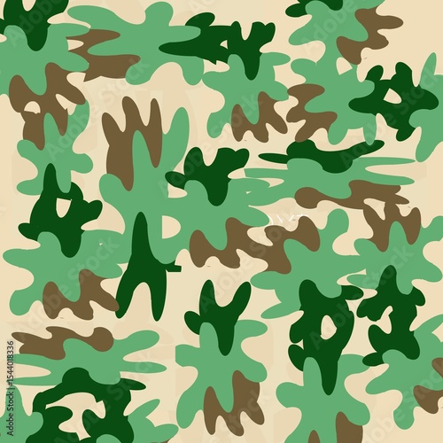 camouflage seamless pattern. Army uniform pattern design 