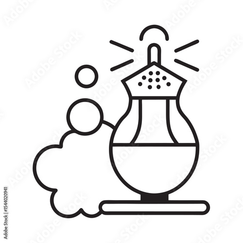 Future Food Simulator Silhouette Vector