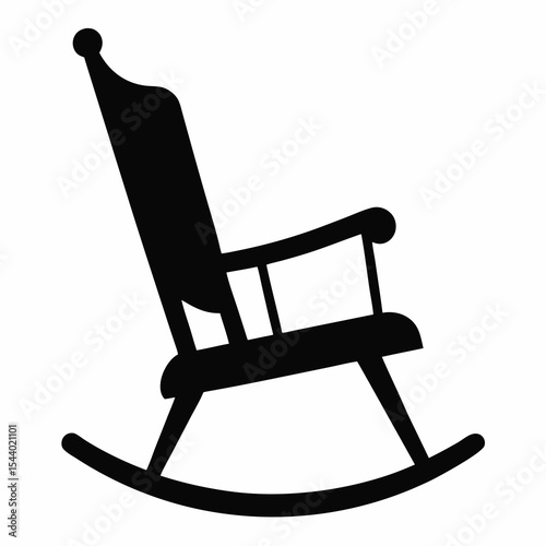 rocking chair isolated on white